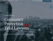 Tablet Screenshot of clarksonlawfirm.com